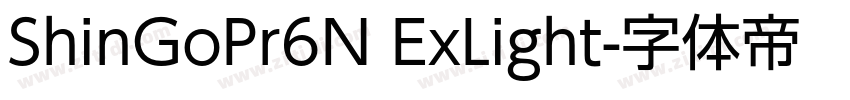 ShinGoPr6N ExLight字体转换